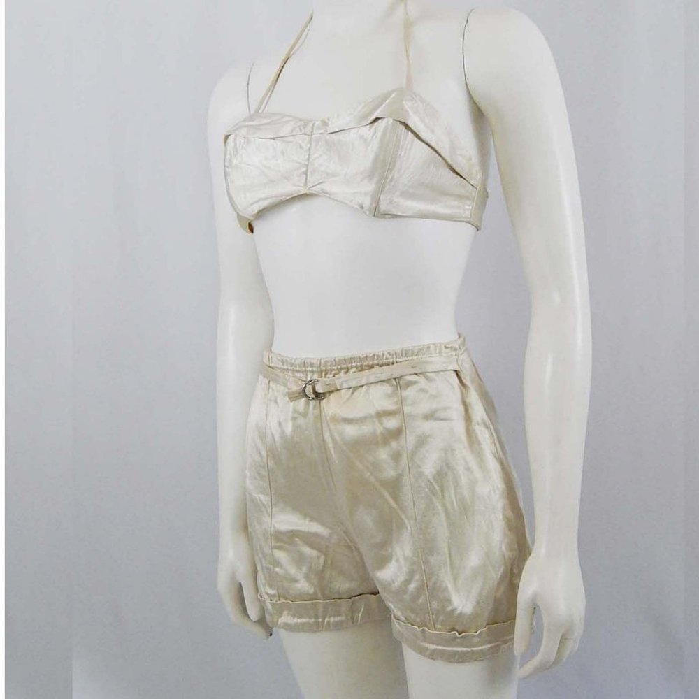 1940's Satin Bathing Suit